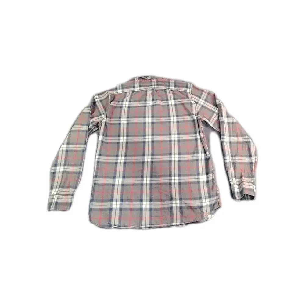 J.Crew Shirt Mens Sz L Slim Twill Button Down Shirt Long Sleeve Plaid Multicolor